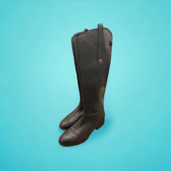 Sam Edelman Black Leather Boots - Picture 5 of 11